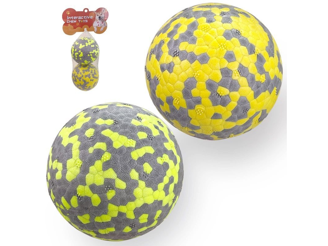 2026-46587-pelota Elástica Para Perros Linjou Material E-tpu Ligera Flotante Resistente Limpieza Fácil Amarillo Naranja Fluorescente