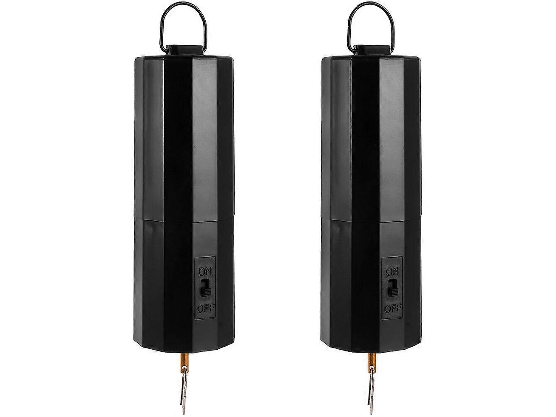 Rebe-2 Piezas Motor Eléctrico Para Colgantes De Viento Y Giratorios Operado Por Batería Plástico Y Metal 4,5x17cm Negro