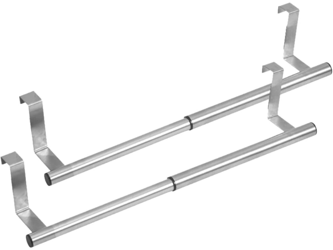 Barras para toallas extensibles de acero inoxidable, juego de 2 CHABERLU