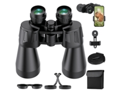 Binoculares 10x50 Hd Impermeable Lentes Grandes Visión Nítida Con Bolsa De Transporte (negro)
