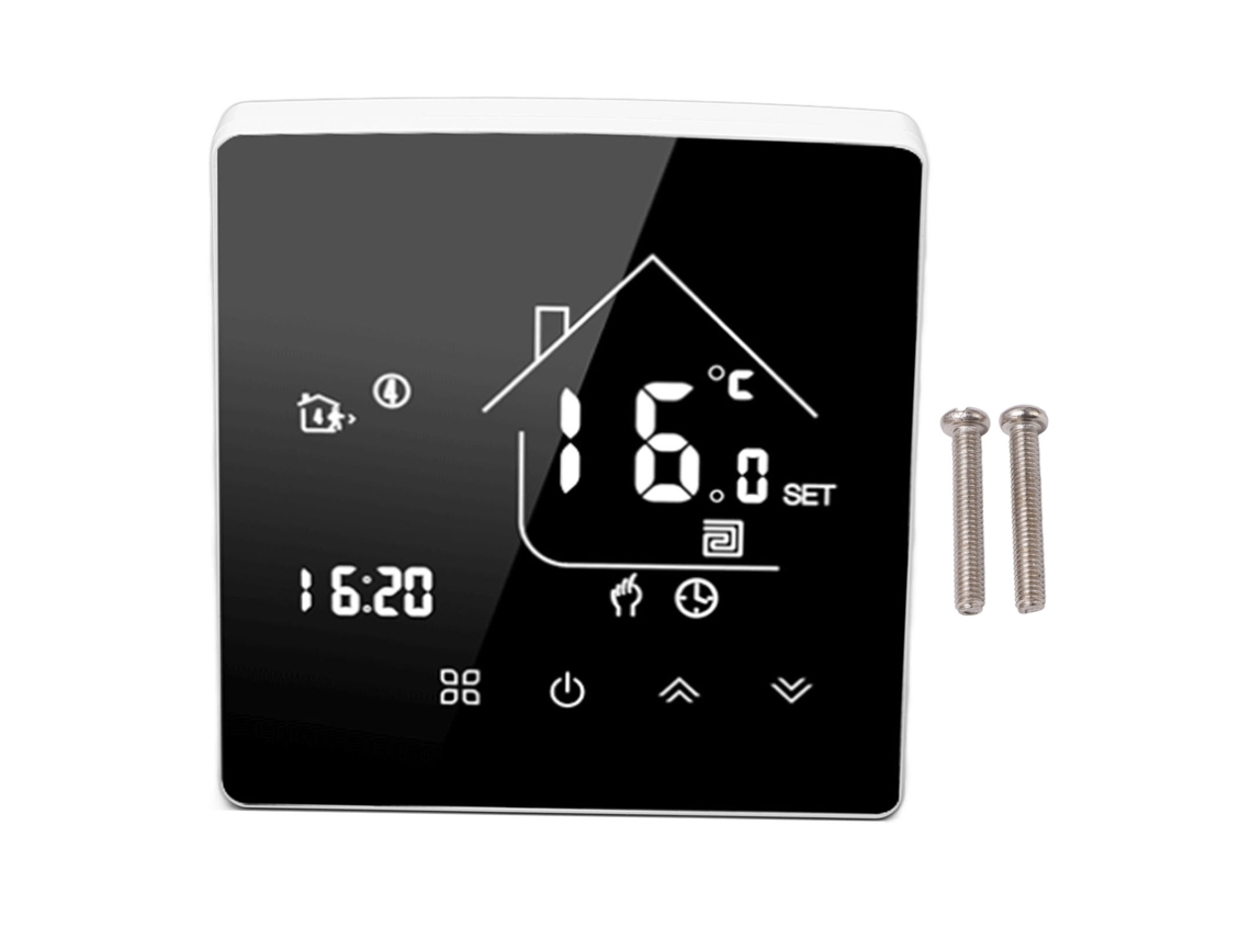 Termostato Inteligente Con Control De Temperatura Programable Mediante Pantalla Táctil Lcd Para Calderas De 95-240 V, Instalación Oculta.