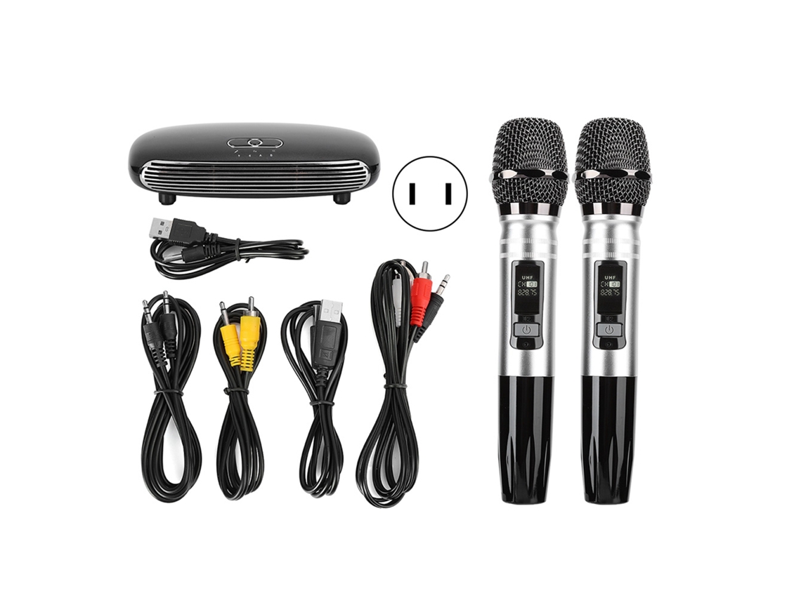 Micrófono Inalámbrico K8 Para Karaoke En Sala De Estar, Tv, Teléfono Móvil, Micrófono Metálico, Bluetooth, Fibra