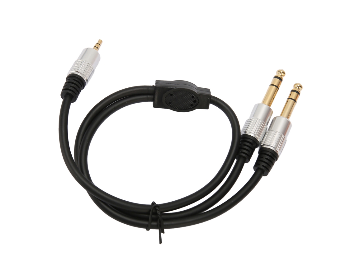 Cable Divisor En Y Profesional De 3,5 Mm A 6,35 Mm Para Guitarra, Equipos De Teatro Y Altavoces.
