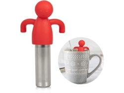 Rebbe-Infuser De Teé Bonito De Acero De Acero Con Mesque Con Mesque Con Mesque Para Lexo de Lexo, Red