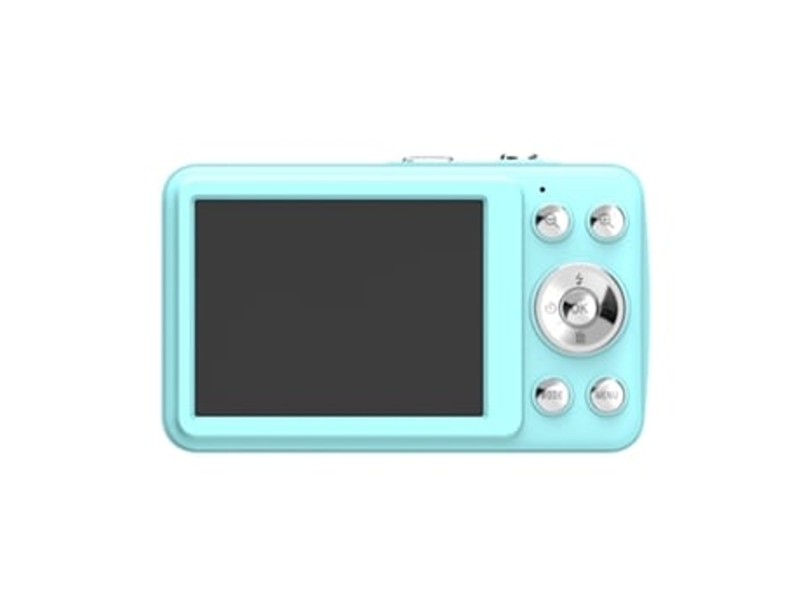 Cámara digital compacta Digitallab HD 1080p, 32 GB de memoria, zoom 16x, enfoque automático, pantalla LCD azul