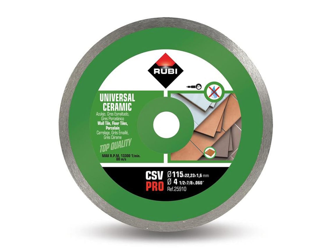 Rubi disco diamante continuo general ceramica csv-115 pro 25910