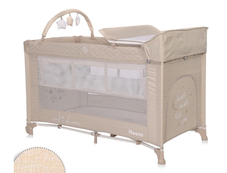 Cuna de Viaje NOEMI PLUS (2 niveles) fog beige LORELLI