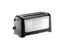 Tostadora de 2 Ranuras 2000W Negro-Acero Inoxidable 46065 DUALIT