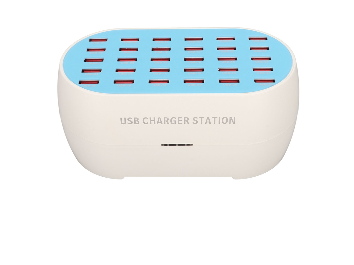 Estación De Carga Usb De 30 Puertos, Cargador Múltiple De 160 W Para Teléfonos Móviles Y Dispositivos Digitales, Enchufe Australiano De 100-240 V.