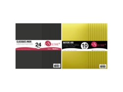 34 papeles de scrapbooking Negro y Dorado - A: 30,5 cm