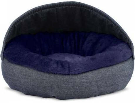 Cama Redonda para Perros y Gatos GAUTY Denim y pelo (Azul - 57 cm)