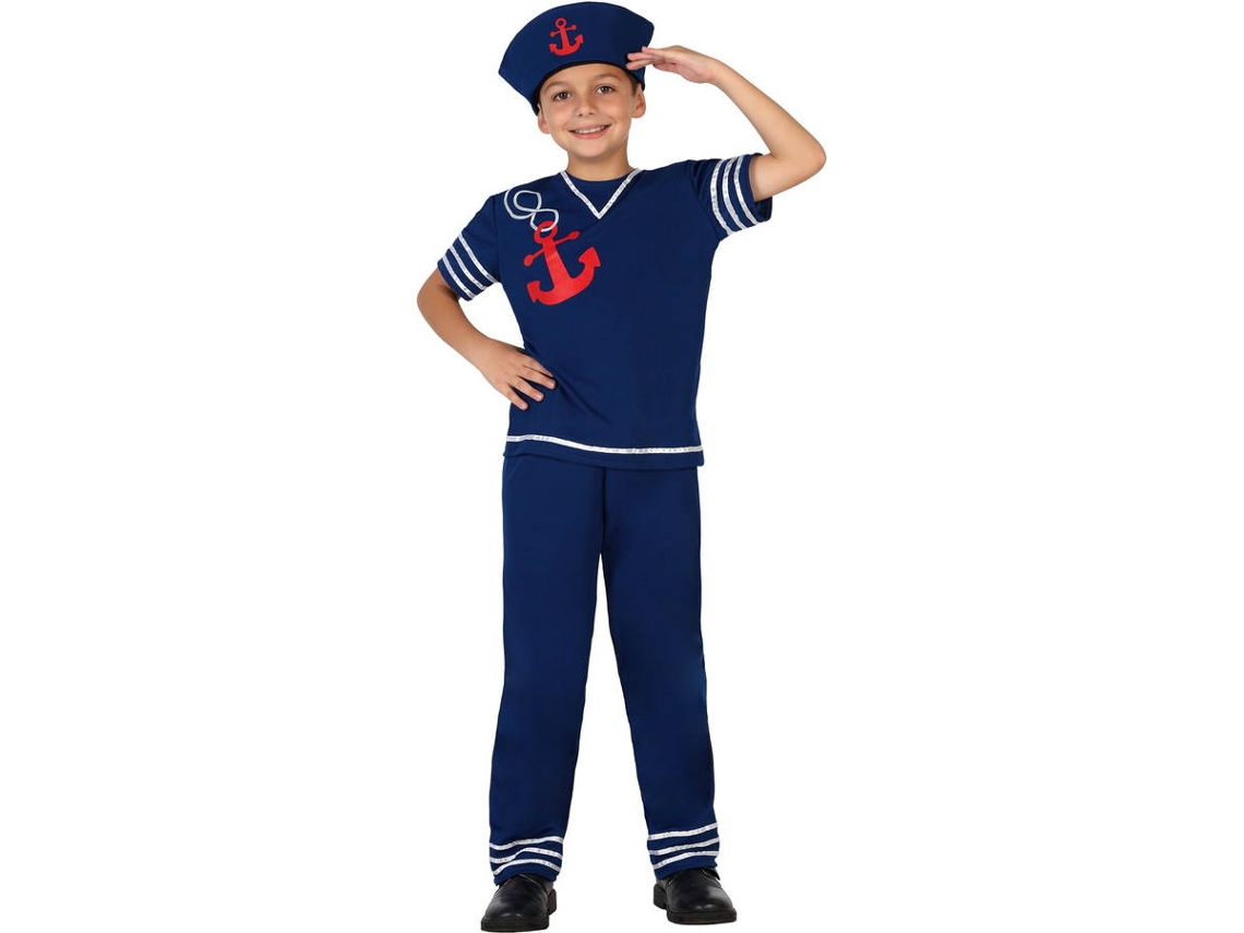Disfraz de Niño DISFRAZZES Marinero Azul Con Ancla (Talla: 3 a 4 años)