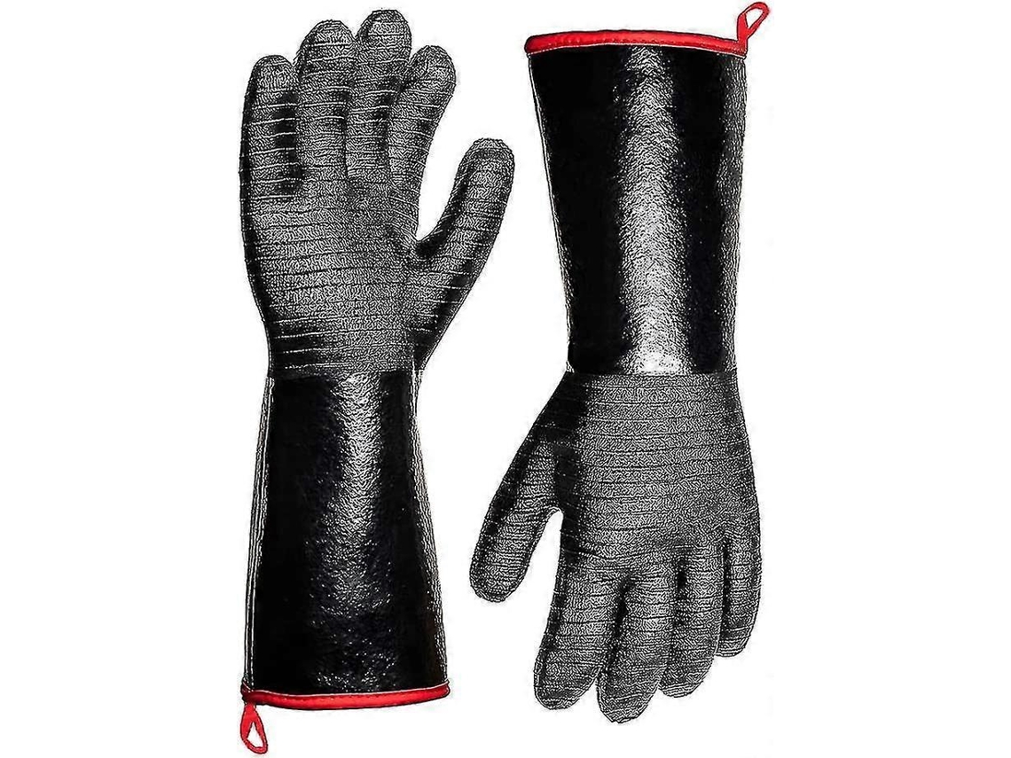 Guantes Resistentes Al Calor Extremo 932f Para Barbacoa, Parrilla, Fritura Y Horneado Impermeables De Manga Larga