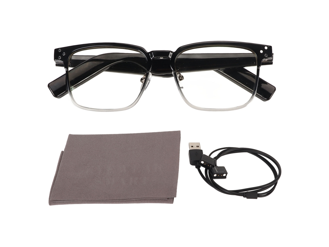 Gafas Inteligentes Bluetooth 5.3, Estilo Auricular Abierto, Resistentes Al Agua Ipx4, Con Sonido Estéreo Y Lentes Anti-bluetooth, Color Negro.