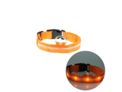 Collar De Seguridad Led Para Perros (luz Naranja)