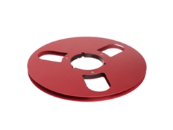 Carrete De Cinta De Aluminio Vacío De 10,5 Pulgadas Con 3 Orificios Para Grabadora De Cinta De Carrete A Carrete De 1/4 De Pulgada, Rojo.