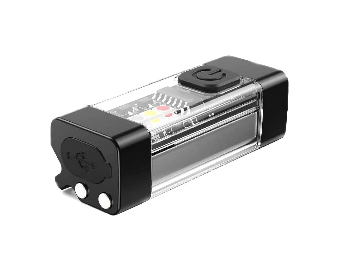 Mini Linterna Recargable con Flash de Luz Multimodo 700 Lúmenes Brillante Llavero de Tamaño Pequeño Adecuado para Bolsillo Negro YEMAESRE