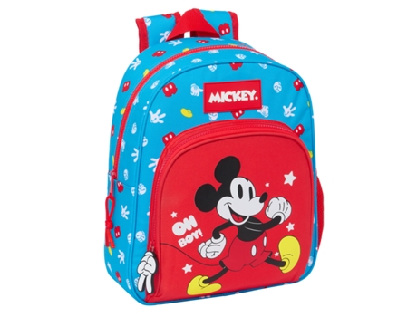 Mochila Escolar MICKEY MOUSE CLUBHOUSE Fantastic (Azul - Rojo - Poliéster 300D)