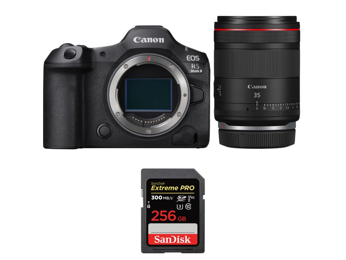 Canon Eos R5 Mark Ii + Rf 35mm F/1.4 L Vcm + 1 Sandisk 256gb Uhs-ii 300mb/s + Ebook “20 Consejos Para Fotos Que Impactan”