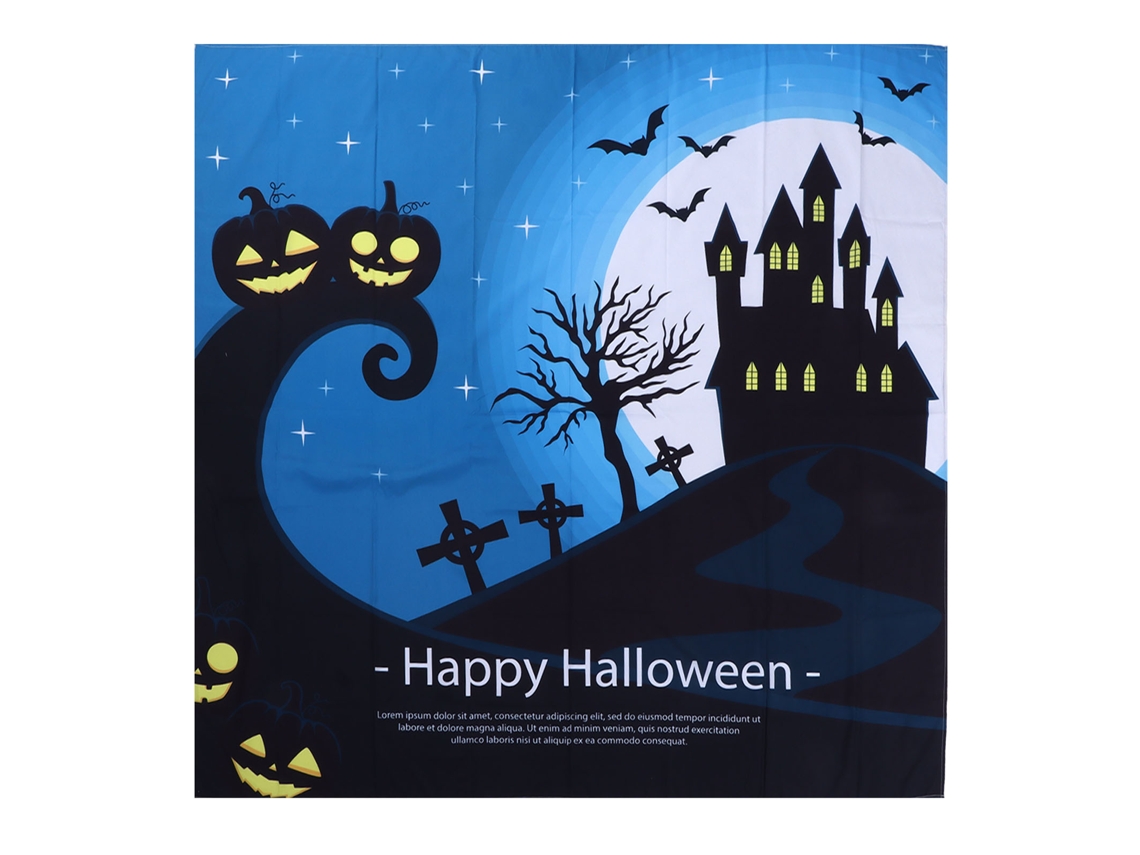 Tapestry Halloween Pared Decoración Fiesta Tejido Polyester 150x150cm