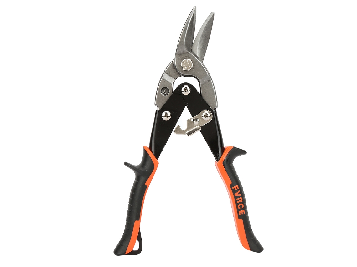 Cizallas de chapa metálica de alta resistencia para aviación, cuchilla para zurdos, acero cromo-vanadio TPR, 28 cm, 390 g