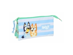 Estuche Triple SAFTA Bluey (22 x 12 x 3 cm)