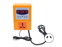 Termostato Digital Com Sensor Regulador De Temperatura Plug Au Ac110-240v Laranja