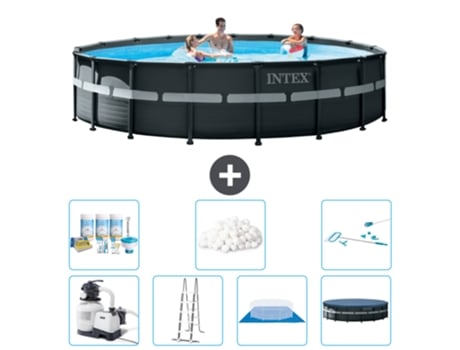 Piscina Tubular INTEX 26330GN-CB46 (26423 L - 549x132cm)