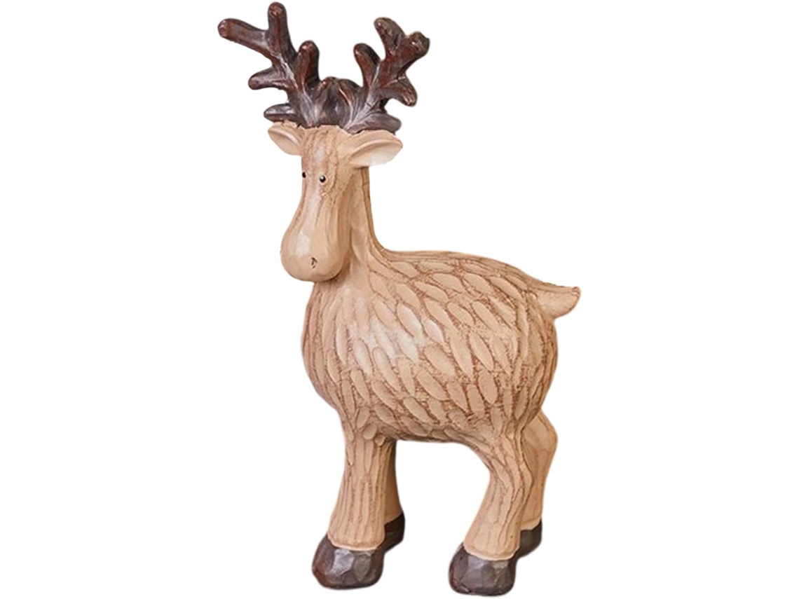 Figura De Reno Navide A Decorativa Est Tica Alce Hecha Gomaespuma Bonita Decoraci N Para El Hogar Sala Estar Dormitorio