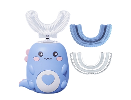 Cepillo de dientes eléctrico ZMDECQNA para niños ultrasónico en forma de U (multi)