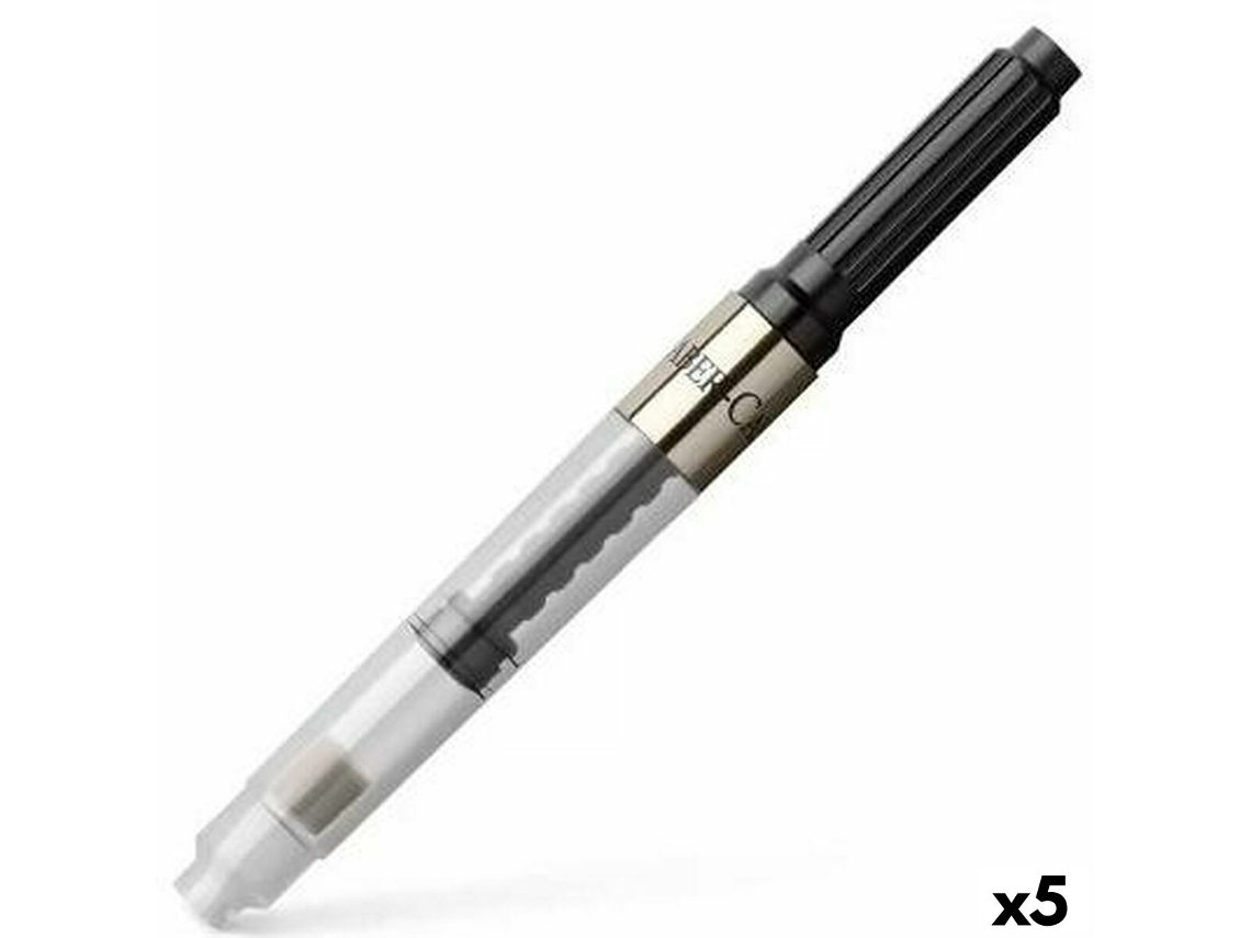 Pena de caligrafia FABER-CASTELL fine writing grip adaptador 5 unidades