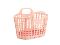 Cesta de la compra plegable para baño y ducha, cesta de plástico con asa