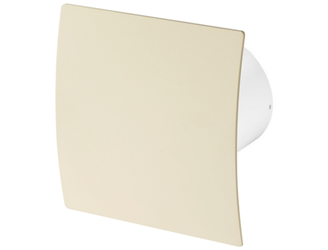 Ventilador extractor con temporizador de 100 mm Crudo ABS Panel frontal ESCUDO Ventilación de techo y pared AWENTA