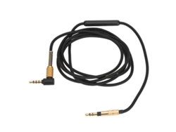 Cable De Audio De Repuesto De 3,5 Mm A 3,5 Mm Con Micrófono Para Auriculares Wh 1000xm5 Xm4 Xm3 Ch510 Ch7 Con Conexiones Chapadas En Oro De 24 Quilates.