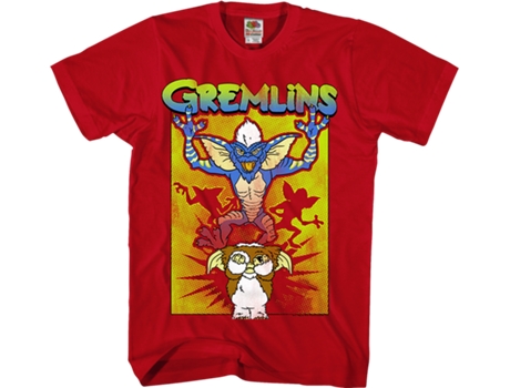 Camiseta Unisexo DEEPSTONE Gizmo's Nightmare Gremlins Rojo (XL)