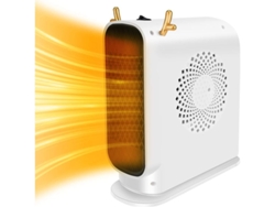 Calefactor Eléctrico Económico De 500 W Con Protección Contra Sobrecalentamiento, Color Blanco, Para El Hogar Y La Oficina.