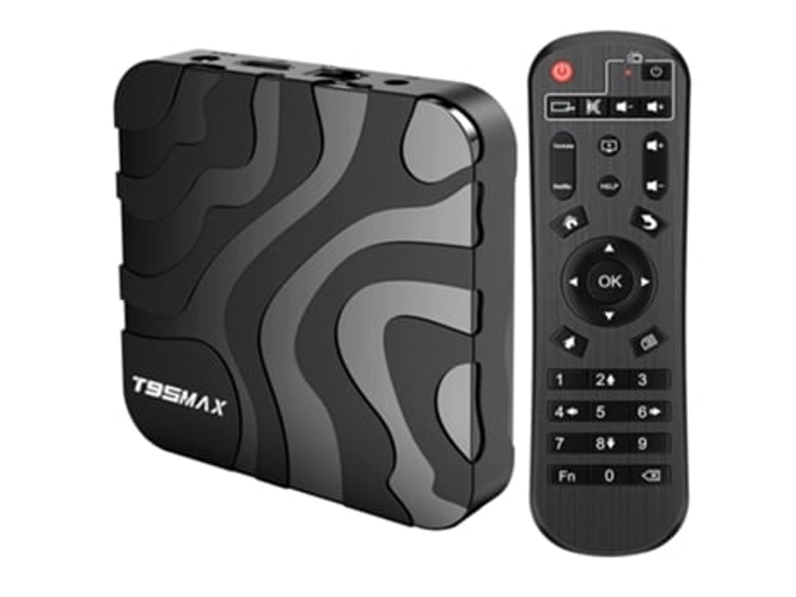 Smart TV Box T95max Panoona (Android 6K Ultra HD, 4 GB de RAM, Wi-Fi)