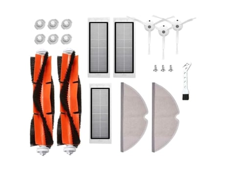 Piezas de repuesto para Xiaomi Roborock S50 S51 S55 S5 S6, accesorios, cepillo principal, Cepillo Lateral, filtro Hepa y fregona, 17 piezas