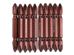10 Piezas Broca De Tornillo Bipunta S2 Magnética H6.3x65mm Ph2 Herramienta Manual Piezas De Hardware