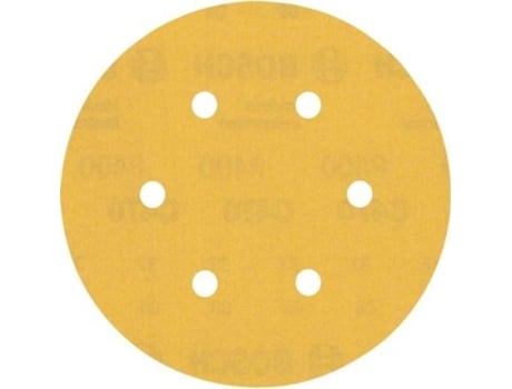 Lija BOSCH Expert C470 con 6 Orificios para Lijadoras Excéntricas - 150 mm - G 400 - 5 Un