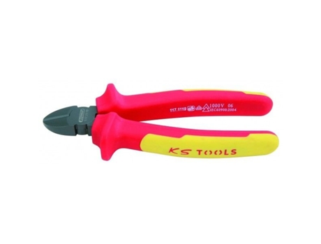 Alicate Corte Diagonal Aislado 1000V Kstools Cables Bicomponente Acero 160 Mm KS TOOLS