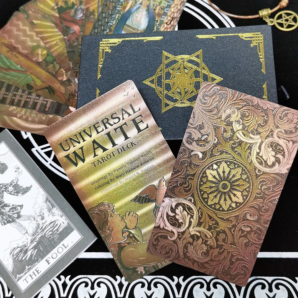 Cartas De Tarot De Plástico, Cartas En Inglés, Impermeables, Adivinación, Juego De Interacción Emocional Para Niñas.