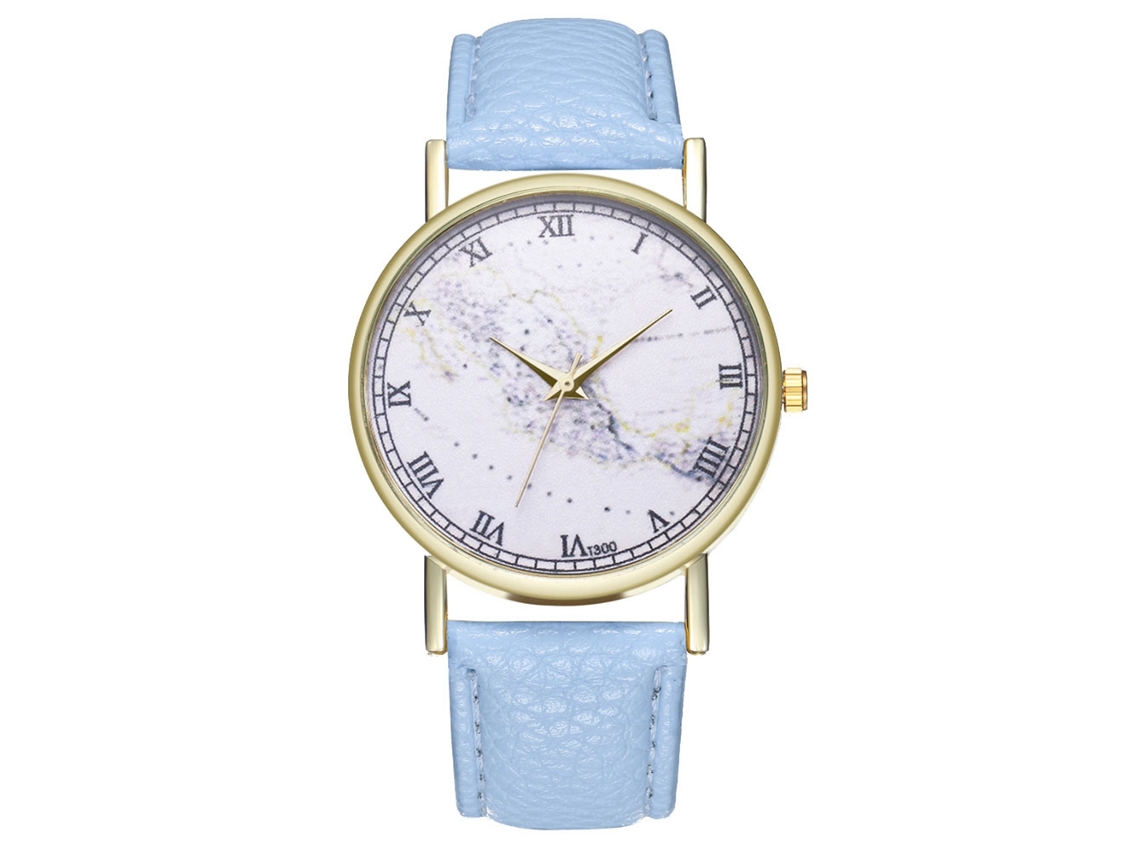 Reloj De Pulsera Unisex De Piel Sintética Con Números Romanos Para Ocasiones Informales Y Fiestas.