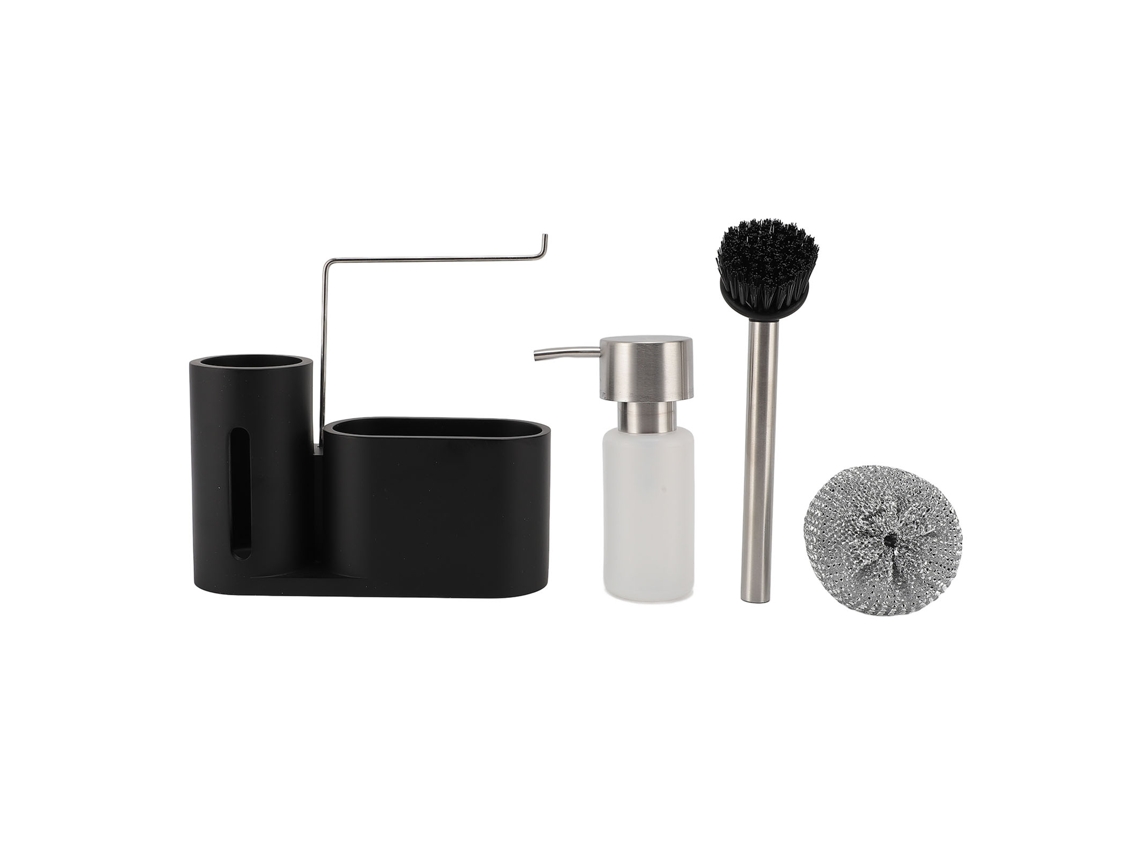Juego De 3 Dispensadores De Jabón Líquido Para Platos Con Soporte De Almacenamiento Para Fregadero De Cocina.