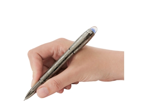 Fineliner Montblanc Starwalker Spaceblue Metal Prataada