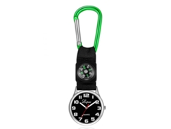 Reloj Deportivo Multifuncional Con Brújula Y Mosquetón Para Acampada Y Escalada (verde)