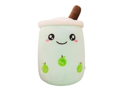 2026-muñeco De Peluche De Té De Burbujas Con Cara Sonriente 24/35/50/70cm Para Decoración Regalo Almohada 50 Cm Verde