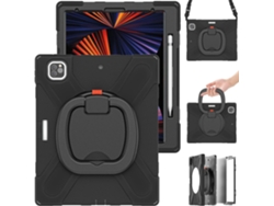 Funda resistente y duradera para iPad Air 13/Pro 12.9, a prueba de golpes, con soporte giratorio, soporte para lápiz óptico y correa de transporte. Viewleaf