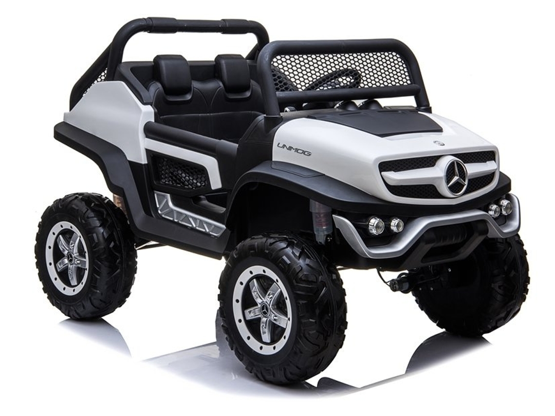 Coche eléctrico Mercedes Unimog blanco B.active