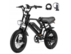 Bicicleta Elétrica A13 36v 12.8ah 250w 25km/h 70km Pneu Largo 16*3.0